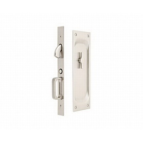 Emtek 2105US15134 Priv Pocket Door Mortise Lock for 1-3/4" Door Satin Nickel Finish