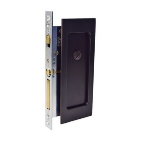 Emtek 2115US10B138 Modern Rectangular Privacy Pocket Door Mortise Lock for 1-3/8" Door Oil Rubbed Bronze Finish