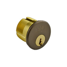ASSA Abloy Accentra 2153GA613118 1-1/8" 6 Pin Mortise Cylinder with GA Keyway US10B (613) Oil Rubbed Bronze Finish
