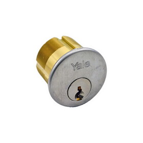 ASSA Abloy Accentra 2153TB626118 1-1/8" 6 Pin Mortise Cylinder with TB Keyway US26D (626) Satin Chrome Finish