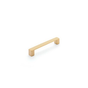 Schaub 221-SSB Classico 128 mm Center to Center Cabinet Pull Signature Satin Brass Finish