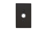 Emtek 2463US19 Doorbell Button Modern Rectangular Rose Flat Black Finish