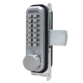 Lockey 2900SCMG Mechanical Keyless Narrow Stile Deadbolt Lock Satin Chrome Marine Grade Finish