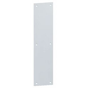 Hager 30S81632D 8" x 16" Square Corner Push Plate Satin Stainless Steel Finish