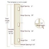 Templaco 35368KF 6 Foot 8 Inch Full Length Template for Three 5/8