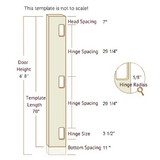 Templaco 6 Foot 8 Inch Full Length Template for Three 1/4