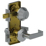Hager 3710WTN26D Single Cylinder Entry Interconnect Withnell Lever Lock Satin Chrome Finish