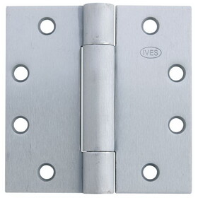 Ives Commercial 3CB1412652 4-1/2" x 4-1/2" Full Mortise Three Knuckle Concealed Bearing Standard Weight Hinge Satin Chrome Finish