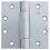 Ives Commercial 3CB1412652 4-1/2" x 4-1/2" Full Mortise Three Knuckle Concealed Bearing Standard Weight Hinge Satin Chrome Finish