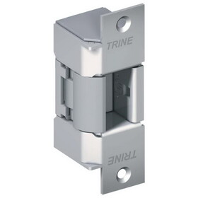 Trine 40024DC32DLH Left Hand Outdoor Electric Strike for Cylindrical and Mortise Locks EN400 with 24 Volt DC Satin Stainless Steel Finish