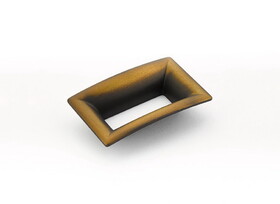 Schaub 441-BRBZ 64mm Center to Center Flared Rectangular Finestrino Cabinet Pull Burnished Bronze Finish