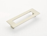 Schaub 445-15 128mm Center to Center Rectangular Finestrino Cabinet Pull Satin Nickel Finish