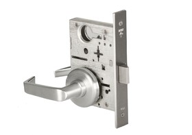 Best 45H0N15H626RH Mortise Lock Passage 15 Lever with H Rose Right Hand Satin Chrome Finish