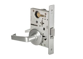 Best 45H7D15H626RH Mortise Lock Storeroom 15 Lever with H Rose Right Hand with 7 Pin Housing Less Core Satin Chrome Finish