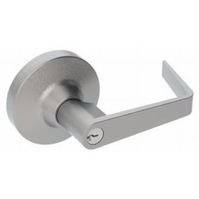 Hager 47KEWTNALM Keyed Entry Outside Exit Device Trim with Withnell Lever Aluminum Finish