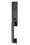 Emtek 4818SIOUS19RH Sion Lever Right Hand 2-3/8" and 2-3/4" Backset Single Cylinder Davos Tubular Handleset Flat Black Finish, Price/EA