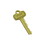 Schlage Commercial 48310BRN Brown Cut Construction Key, Price/EA