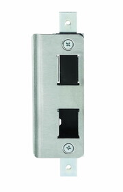 Adams Rite 490101630 Long Flush Mount Mortised Deadlatch Strike with Dust Box Satin Stainless Steel Finish