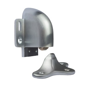Rockwood 491RKW26D Automatic Door Holder and Stop with FH/MS Plastic Anchors Satin Chrome Finish