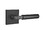 Emtek 5050HECUS19 Hercules Lever Dummy Pair with Square Rose for 1-1/4" to 2" Door Flat Black Finish, Price/PR