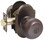 Emtek 5108PUS10B Providence Knob 2-3/8" and 2-3/4" Backset Keyed Entry with # 8 Rose for 1-3/8" to 2-1/16" Door Oil Rubbed Bronze Finish, Price/EA