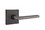Emtek 5110HLOUS10BLH Helios Lever Left Hand 2-3/8" Backset Passage with Square Rose for 1-1/4" to 2" Door Oil Rubbed Bronze Finish, Price/each