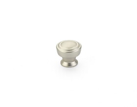 Schaub 533-15 1-1/4" Menlo Park Round Cabinet Knob Satin Nickel Finish