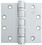 Ives Commercial 5BB1HW412652 4-1/2" x 4-1/2" Five Knuckle Ball Bearing Heavy Weight Hinge Satin Chrome Finish, Price/each