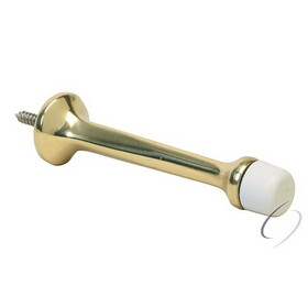 Ives Commercial 60B3 Solid Brass 3-3/4" Solid Door Stop Bright Brass Finish