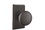 Emtek 7104WCFB Winchester Knob 2-3/8" Backset Passage with Style # 3 Rose for 1-3/8" to 2" Door Flat Black Bronze Finish, Price/EA