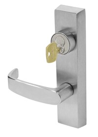 Sargent 7138ETL26D Key Locks and Unlocks Trim ET Exit Device Trim with L Lever for Rim Devices Satin Chrome Finish