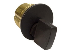 Ilco 716110B 1" Turn Knob Mortise Cylinder with Adams Rite Cam Oil Rubbed Bronze Finish