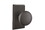 Emtek 7204WCFB Winchester Knob 2-3/8" Backset Privacy with Style # 3 Rose for 1-3/8" to 2" Door Flat Black Bronze Finish, Price/EA