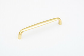 Schaub 737-03 6" Center to Center Traditional Cabinet Pull Bright Brass Finish