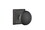 Emtek 8131PUS19 Providence Knob 2-3/8" Backset Passage with Quincy Rose for 1-1/4" to 2" Door Flat Black Finish, Price/EA