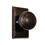 Emtek 8221NWUS10B Norwich Knob 2-3/8" Backset Privacy with Rectangular Rose for 1-1/4" to 2" Door Oil Rubbed Bronze Finish, Price/EA