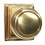 Emtek 8261NWUS7 Norwich Knob 2-3/8" Backset Privacy with Wilshire Rose for 1-1/4" to 2" Door French Antique Brass Finish, Price/EA