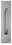 Ives Commercial 8302828315 8" Straight Pull 3/4" Round with 3-1/2" x 15" Plate Aluminum Finish, Price/each