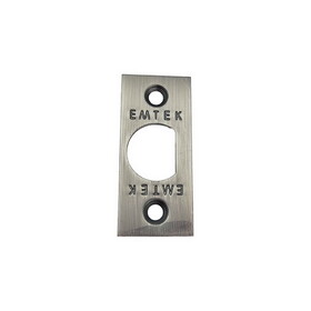 Emtek 83230US15A Square Corner Faceplate and Screws for Passage or Privacy Latch Pewter Finish