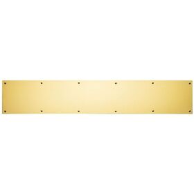 Ives Commercial 84003424 4" x 24" Kick Plate Bright Brass Finish