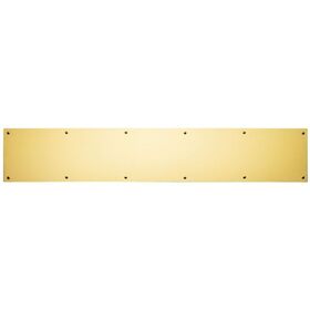 Ives Commercial 84003628 6" x 28" Kick Plate Bright Brass Finish