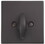 Emtek 8569US19 Square Single Sided Deadbolt with 2-3/8" and 2-3/4" Backset for 1-3/8" to 2-3/8" Door Flat Black Finish, Price/each