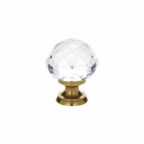 Emtek 86012US7 Diamond 1-1/4" Cabinet Knob French Antique Brass Finish