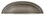 Emtek 86123US14 Cup Cabinet Pull with 3" Center To Center Polished Nickel Lifetime Finish, Price/each