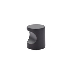 Emtek 86150US19 Small Modern Finger Cabinet Pull Flat Black Finish