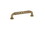 Emtek 86285US7 Ribbon and Reed Fixed Cabinet Pull with 4" Center To Center French Antique Brass Finish, Price/each