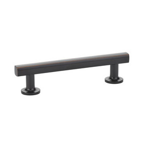 Emtek 86454US10B Freestone Cabinet Pull with 4" Center to Center Oil Rubbed Bronze Finish