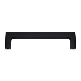 Emtek 86669FB Rustic Modern Rectangular Cabinet Pull with 5" Center to Center Flat Black Bronze Finish