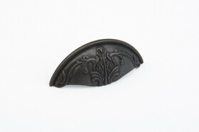 Schaub 872-ABZ 3" Center to Center Corinthian Cup Pull Ancient Bronze Finish