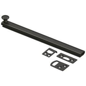 Deltana 8SBCS10B 8" Surface Bolt; Concealed Screw; Heavy Duty; Oil Rubbed Bronze Finish